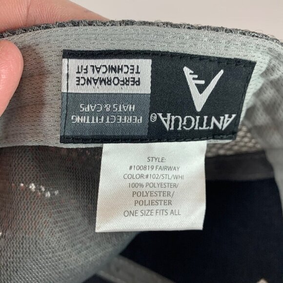 Arizona Coyotes NHL Gray Antigua Strapback Adjustable Hat - Picture 5 of 5